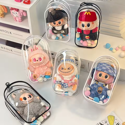 Labubu Doll Large Transparent Display Bag