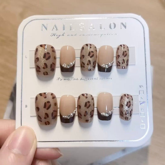 Y001 Press On Nails Square Coffin Shape
