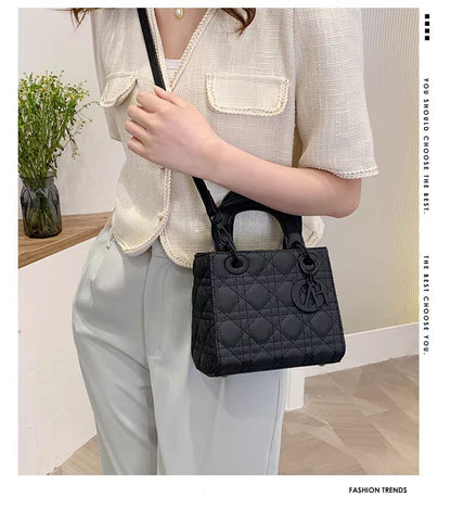 Medium Lady Dior Black Cannage Lambskin Bag