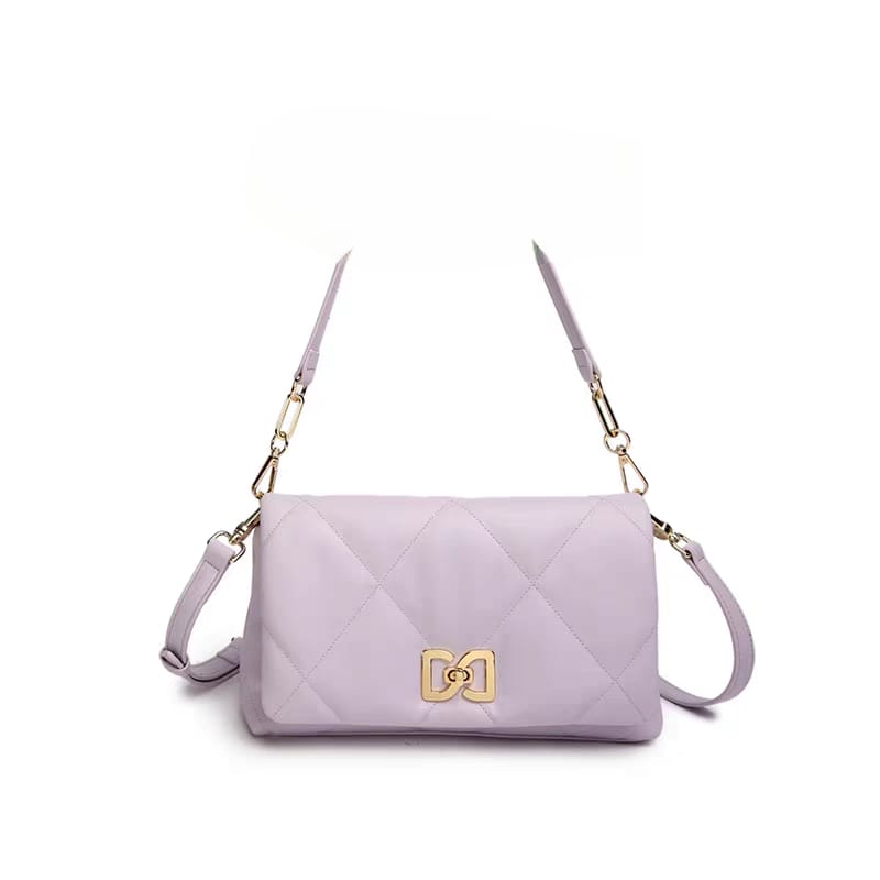 Topline Botswana Soft Quilted Crossbody Black Bag