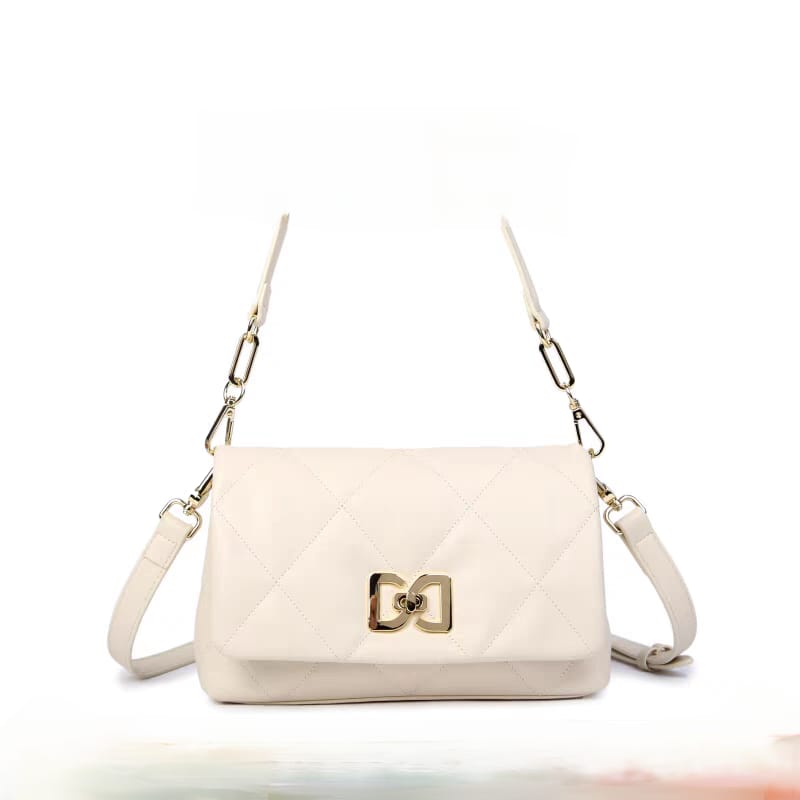 Topline Botswana Soft Quilted Crossbody Black Bag