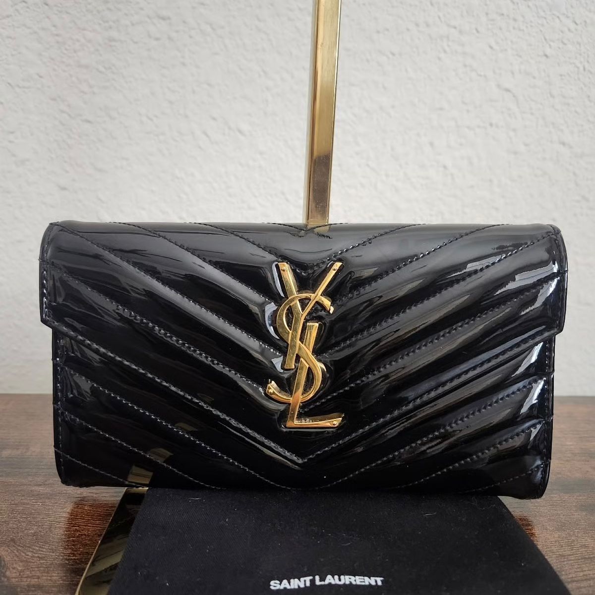 Saint Laurent Cassandre Envelope Chain Wallet Bag