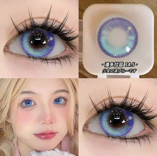 OVOLOOK DEVIL FISH BLUE E121-3 CONTACT LENS Mask Queen Nepal