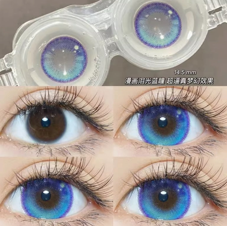 OVOLOOK DEVIL FISH BLUE E121-3 CONTACT LENS Mask Queen Nepal