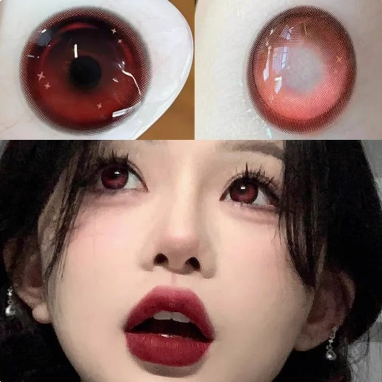 OVOLOOK GRUMPY RED E194-6 CONTACT LENS Mask Queen Nepal