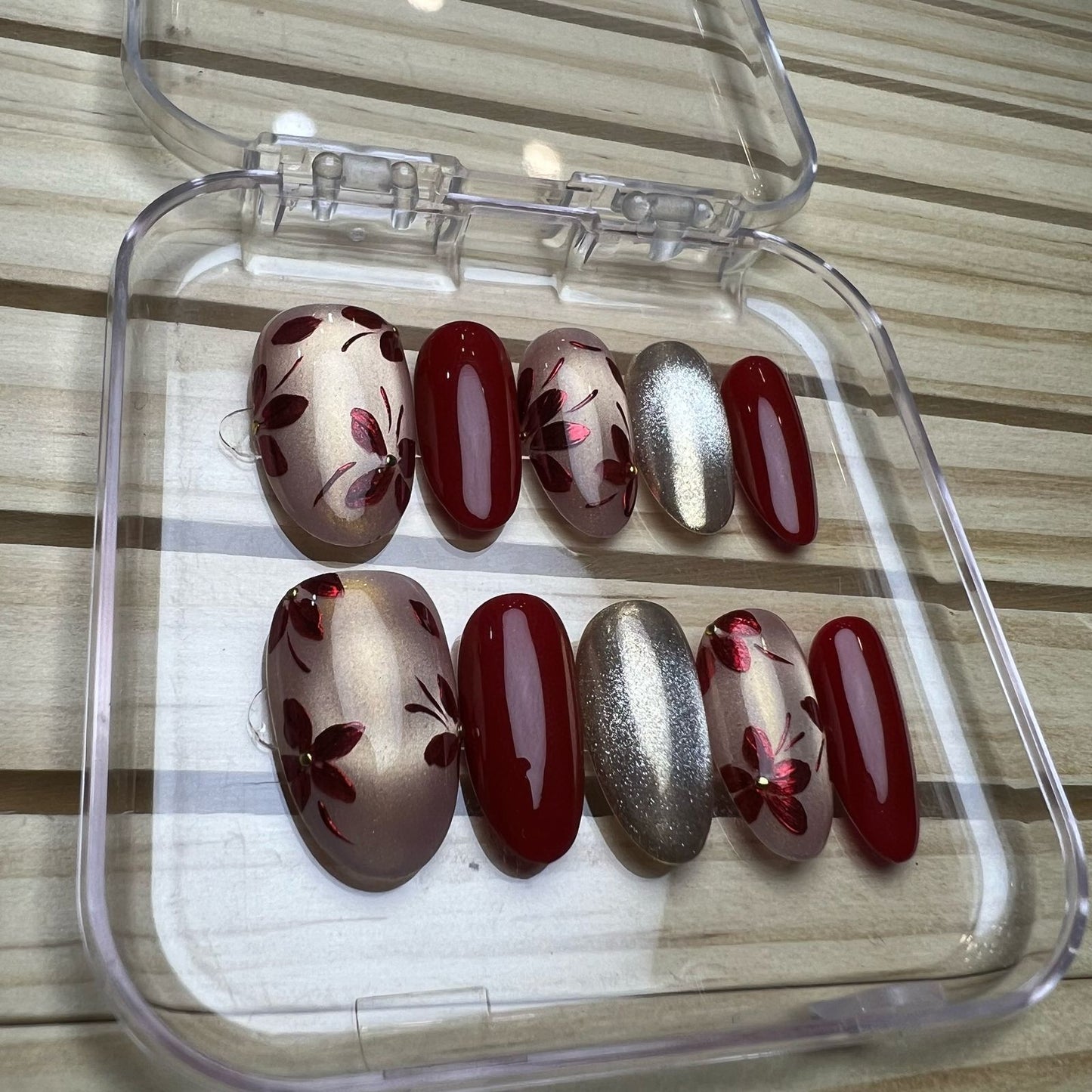 Press On Nails Round Oval Shape H0381-G