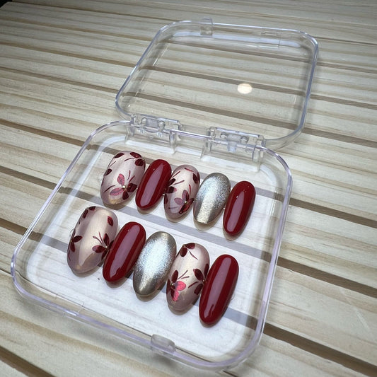Press On Nails Round Oval Shape H0381-G