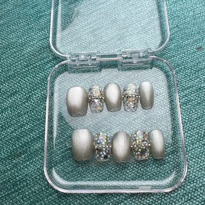 Press On Nails Short Square H0039-D