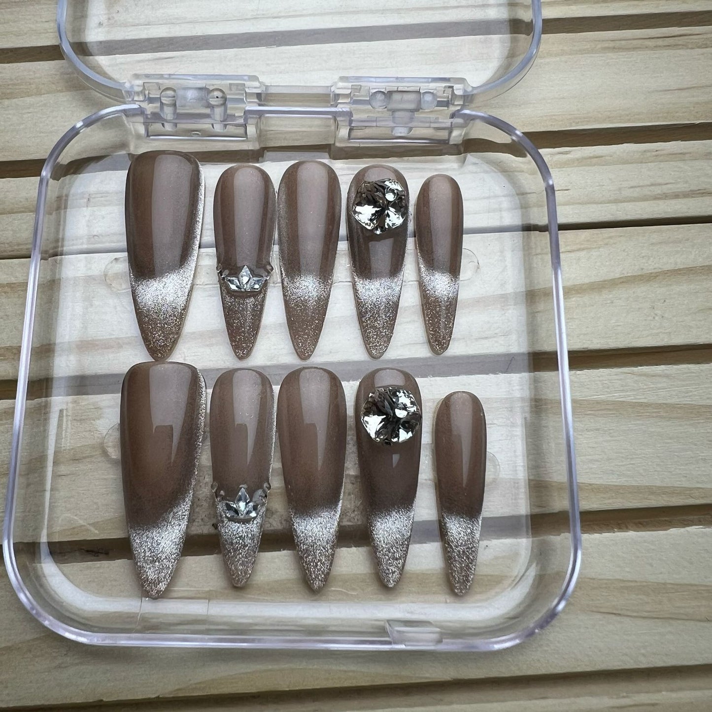 Press On Nails Long Stiletto L0292-A