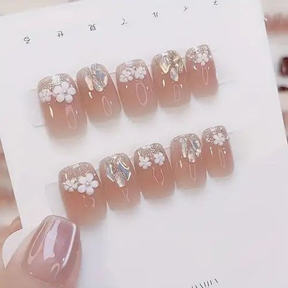 Y002 Press On Nails Square Coffin Shape