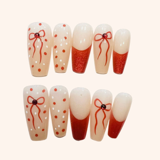 Y021 Press On Nails Long Coffin Shape
