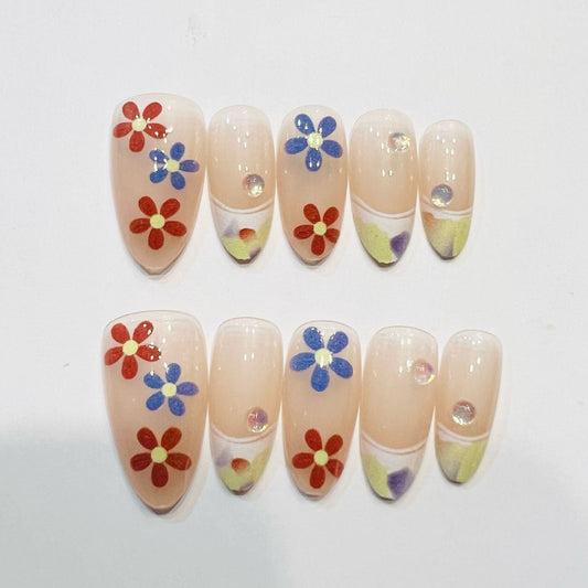Y031 Press On Nails Stiletto Almond Shape