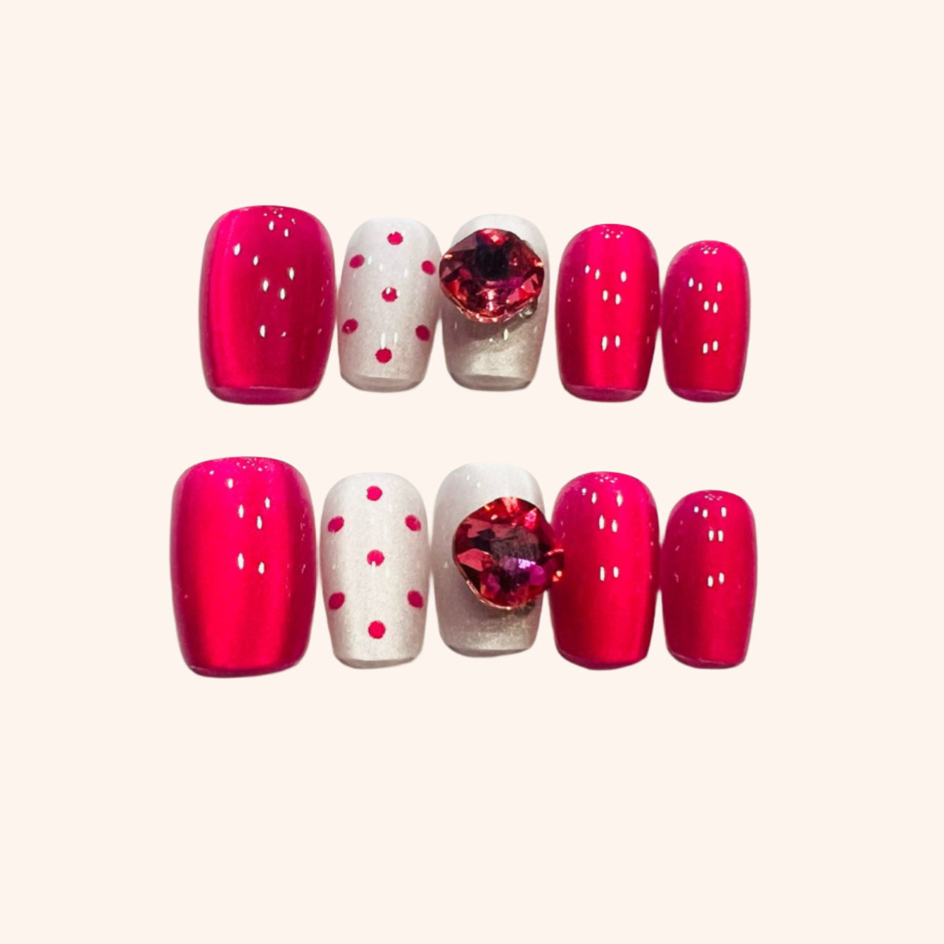 Y033 Press On Nails Square Coffin Shape