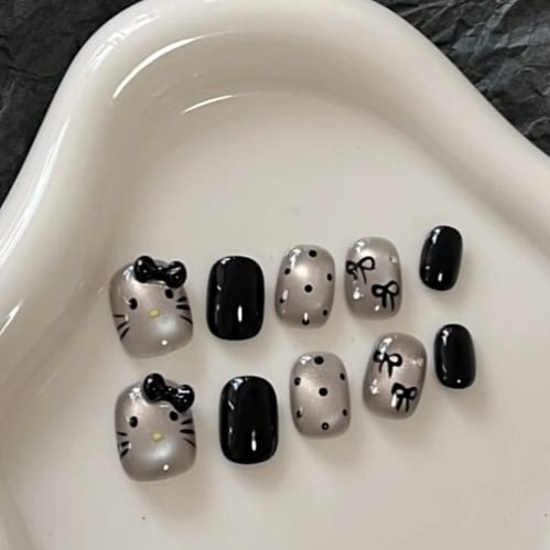 Z001 Press On Nails Square Coffin Shape