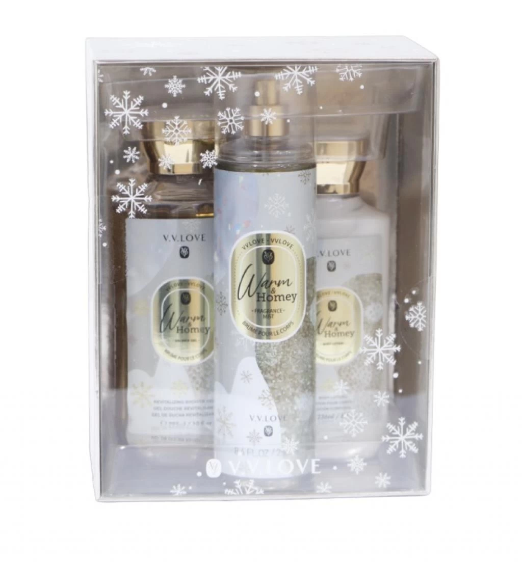 Splash Package V.V Love Warm & Honey 3pcs Bath & Body Set