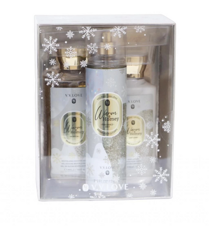 Splash Package V.V Love Warm & Honey 3pcs Bath & Body Set