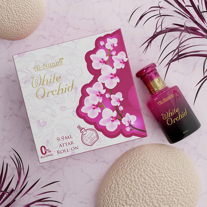 Al-Nuaim® White Orchid Non Alcoholic Attar Roll On 9.9ml | Unisex Attar |
