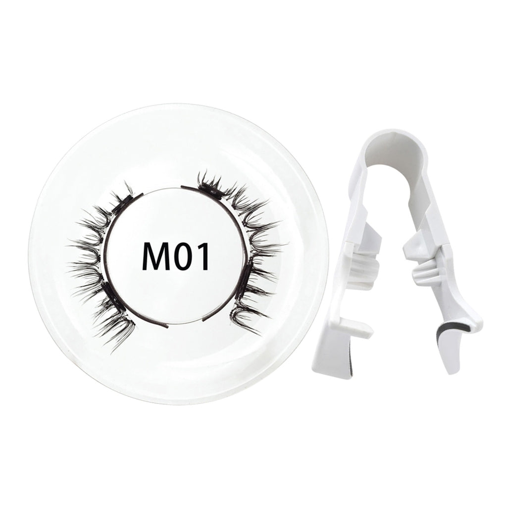 U-Shaped Magnetic False Eyelashes & Applicator Set - Mask Queen Nepal