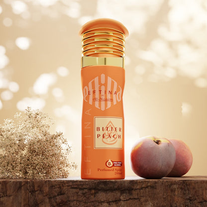 Al-Nuaim® Bitter Peach Deodorant Perfume Body Spray 200ml | Unisex Attar |