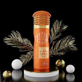 Al-Nuaim® Bitter Peach Deodorant Perfume Body Spray 200ml | Unisex Attar |
