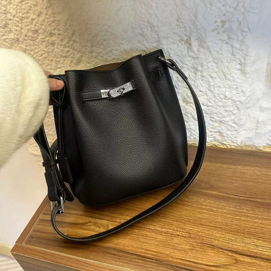 Hermès So Kelly Leather Bucket Shoulder Girls Bag