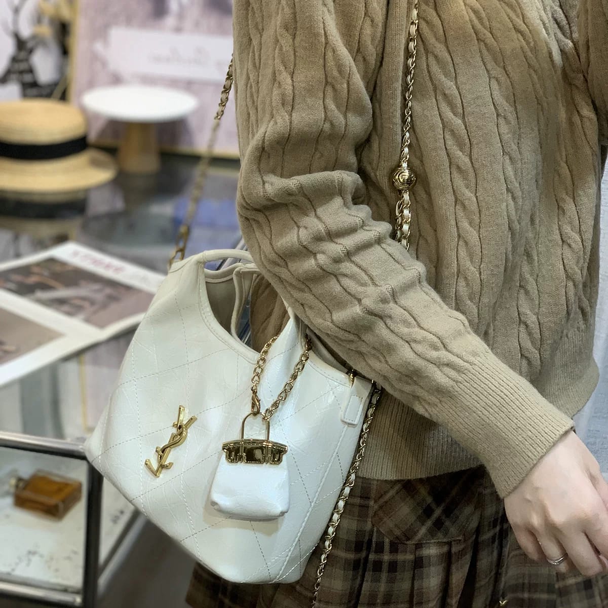 Yves Saint Laurent Niki Hobo YSL Icare Maxi Bag