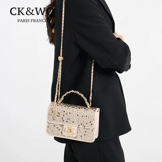 CK&WQ  Girls sequined bag