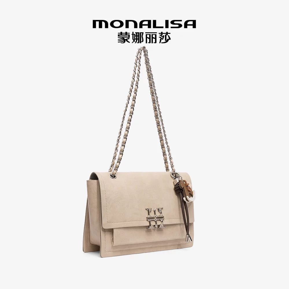 MonaLisa Woman's Leather Crossbody Bag