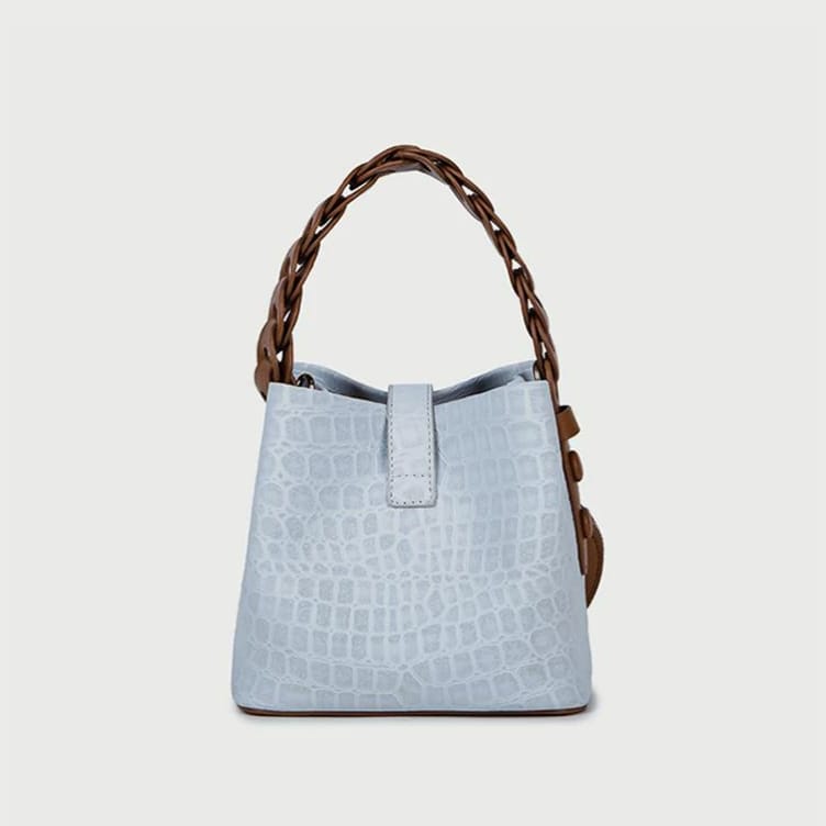 Handheld Bucket Girls Cream Bag
