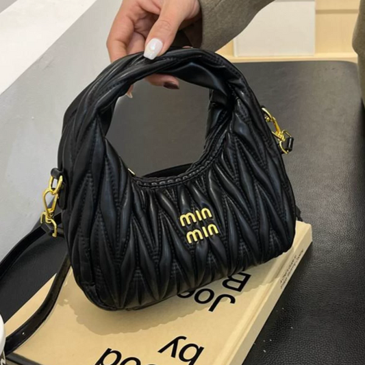 Miu Miu Wander Matelassé Soft Sheepskin Hobo Bag
