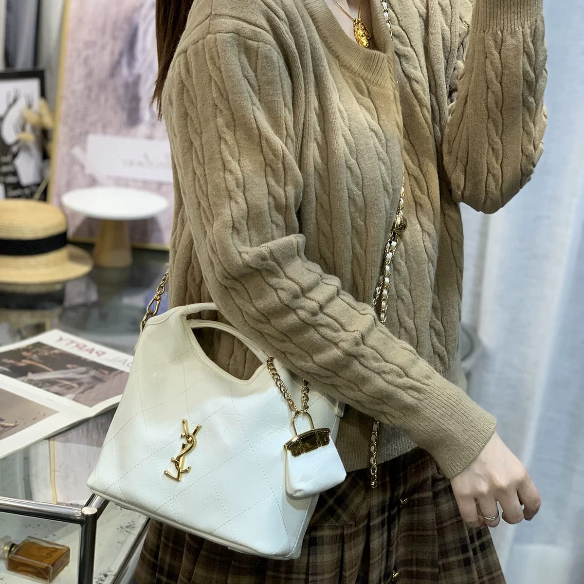 Yves Saint Laurent Niki Hobo YSL Icare Maxi Bag