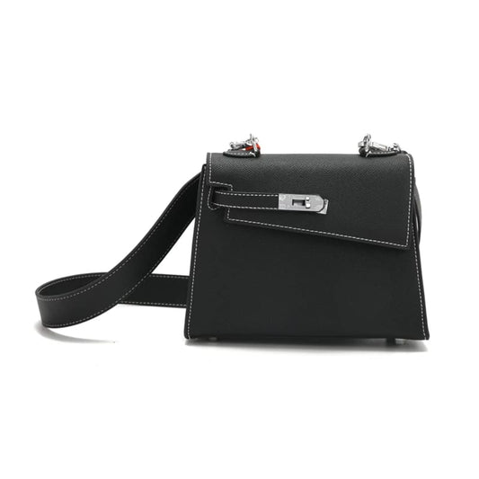 Hermes Luxury Silver Buckle Kelly Twilly Bag