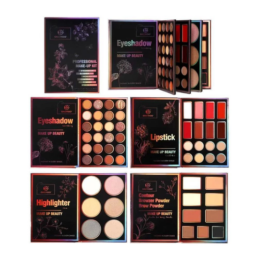 ONEYIOO Professional 55 Color Eye & Face Palette Makeup Book AZ-212