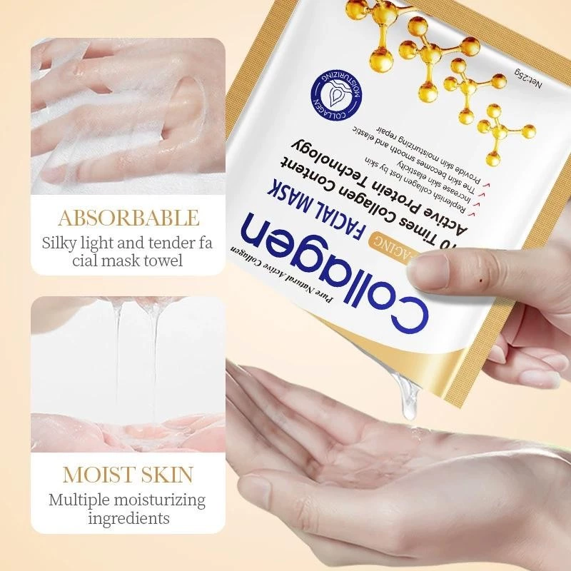 KORMESIC Collagen Facial Mask Firming Face Skin Repair Sheet Mask